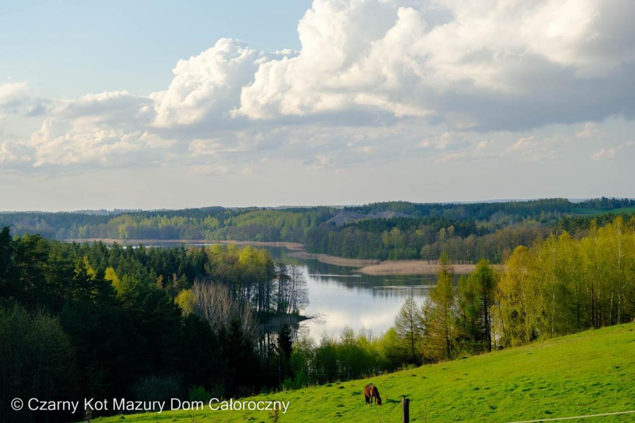 Villa Czarny Kot Mazury Dom Caloroczny Malkinie Exterior foto